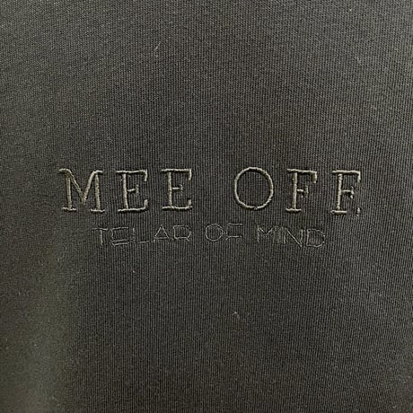 [MEE-004] FRONT EMBROIDERY  LONGSLEEVE T-SHIRT [BLK×BLK]