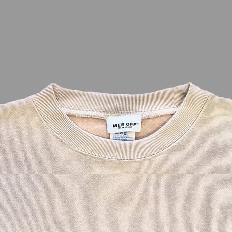 [MEE-010] CHEST EMBROIDERY CREW SWEAT [Brushed back] (SP)