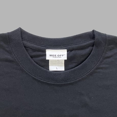 [MEE-004] FRONT EMBROIDERY  LONGSLEEVE T-SHIRT [BLK×BLK]