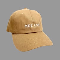 [MEE-014] PANEL EMBROIDERY CAP [CAMEL×WHITE ]