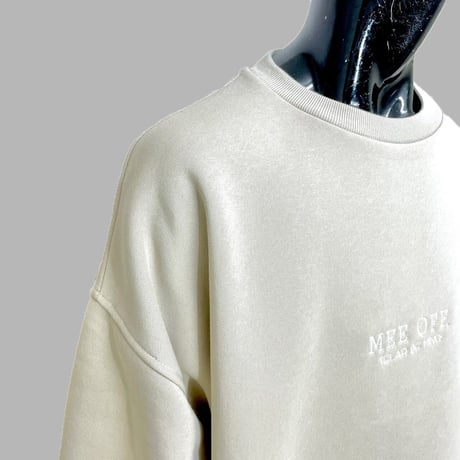 [MEE-005] FRONT LOGO EMBROIDERY CREW SWEAT [Brushed back] (SB)
