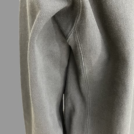 [MEE-010] CHEST EMBROIDERY CREW SWEAT [Brushed back] (BLK)