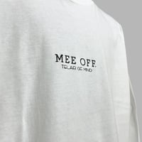 [MEE-004] FRONT EMBROIDERY LONGSLEEVE T-SHIRT [WHT×BLK]