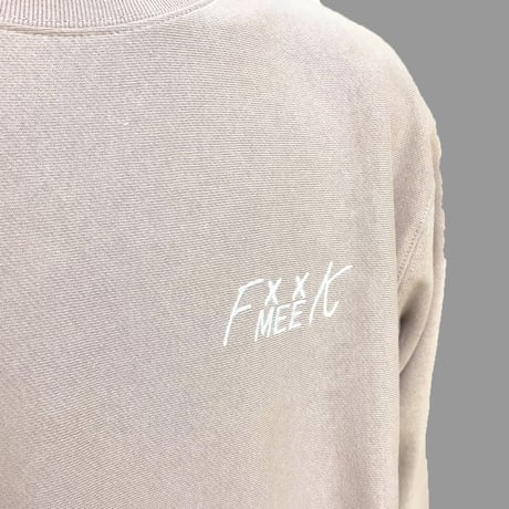 [MEE-010] CHEST EMBROIDERY CREW SWEAT [Brushed back] (SP)