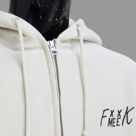 [MEE-015] CHEST EMBROIDERY HOODED SWEATSHIRT (Brushed back) (SB)