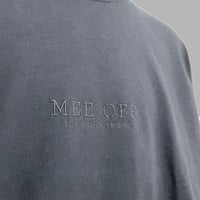[MEE-004] FRONT EMBROIDERY  LONGSLEEVE T-SHIRT [BLK×BLK]