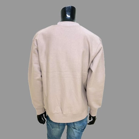 [MEE-010] CHEST EMBROIDERY CREW SWEAT [Brushed back] (SP)