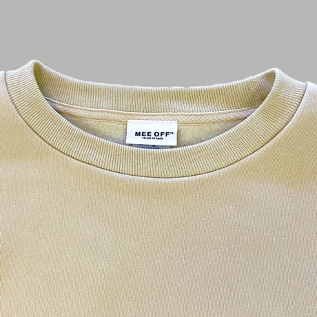 [MEE-005] FRONT LOGO EMBROIDERY CREW SWEAT [Brushed back] (SB)