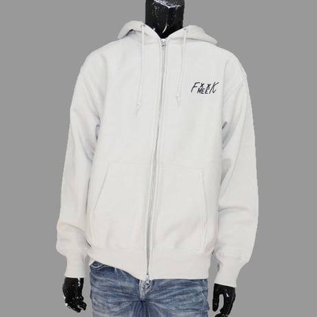 [MEE-015] CHEST EMBROIDERY HOODED SWEATSHIRT (Brushed back) (SB)