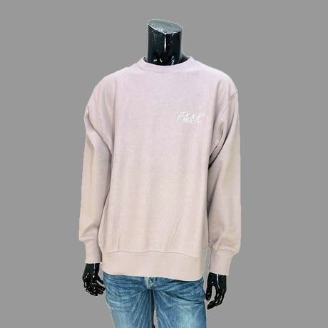 [MEE-010] CHEST EMBROIDERY CREW SWEAT [Brushed back] (SP)