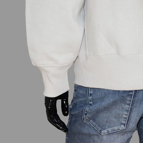 [MEE-015] CHEST EMBROIDERY HOODED SWEATSHIRT (Brushed back) (SB)
