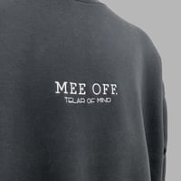 [MEE-005] FRONT LOGO EMBROIDERY CREW SWEAT [Brushed back] (BLK)