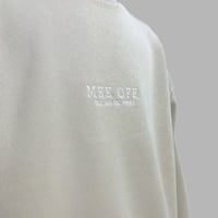 [MEE-005] FRONT LOGO EMBROIDERY CREW SWEAT [Brushed back] (SB)