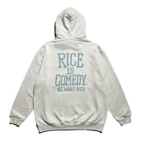 HAND WRITTEN RICE HOODIE  (BEIGE)