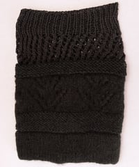 ニットターバン＆ネックウオーマー（コットン＆ウール）