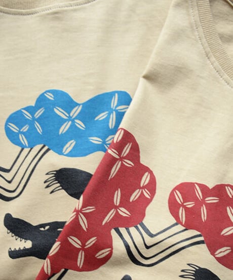 森のクマTシャツ（オートミール）