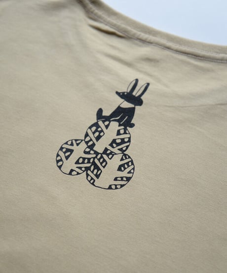 森のクマTシャツ（オートミール）