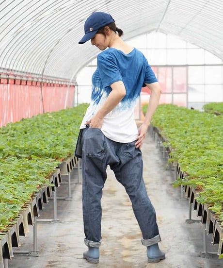 藍染めTシャツ