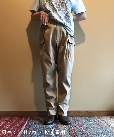 オーガニックコットンワークパンツ (ベージュ)
