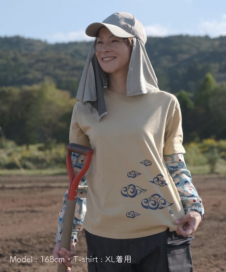 雲プリントTシャツ