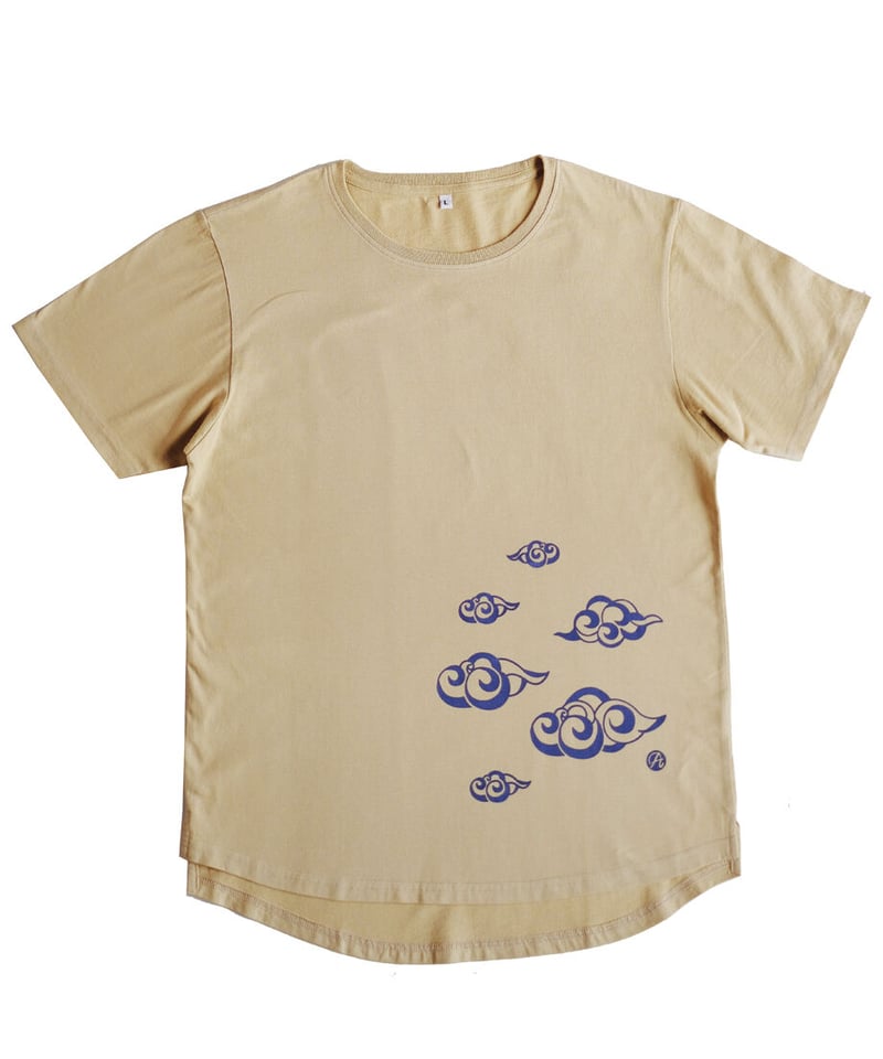 プリント 半袖 雲イラスト半袖Tシャツ カットソー 3色 UNISEX 雲プリントTシャツ | A-rue OnlineShop