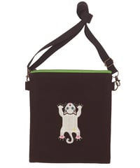 刺繍サコッシュ (CAT- No.1２)白猫オッドアイ