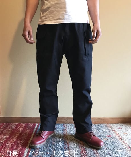 ストレッチデニムワークパンツ（ダークindigo）8~9オンス：薄手〜普通