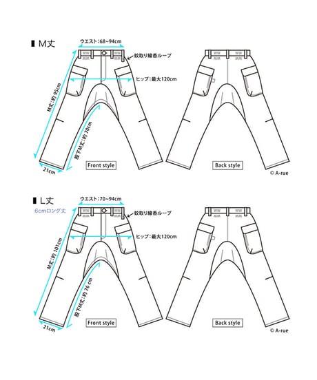 ストレッチデニムワークパンツ（ダークindigo）8~9オンス：薄手〜普通