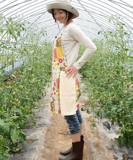 綿麻キャンパス・ワンショルダーエプロン