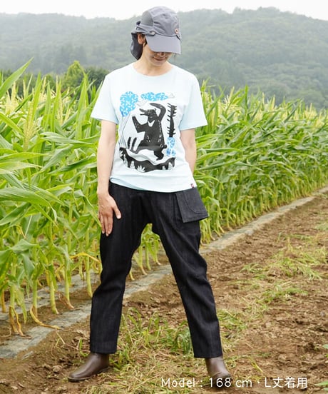 デニムワークパンツ（濃紺：ムラデニム）普通~厚手 11oz くらい