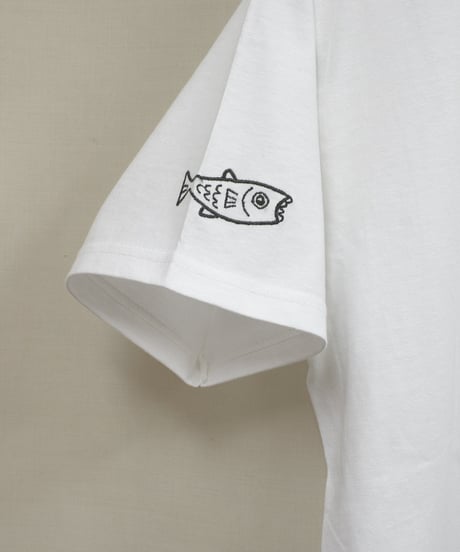 刺繍Tシャツ( おすわり猫ちゃん/6oz )