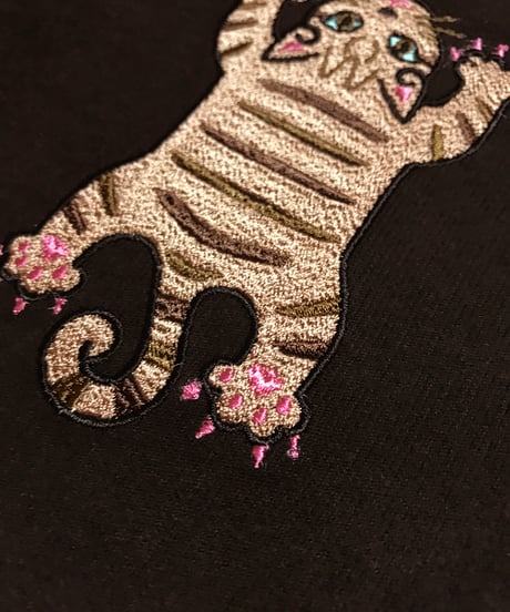 刺繍サコッシュ (CAT- No.9) 茶トラ2