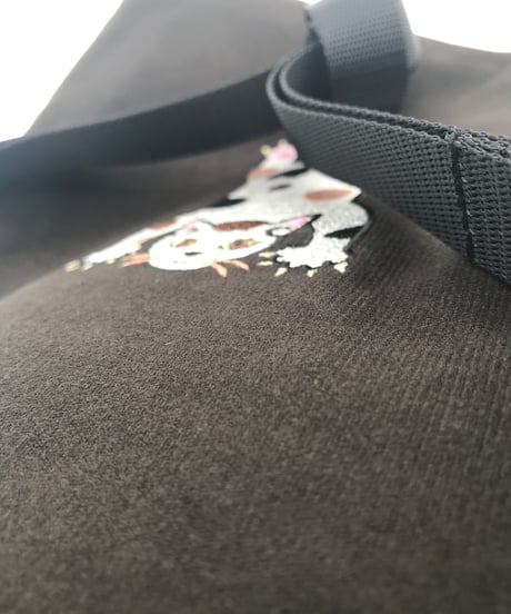 刺繍サコッシュ ( CAT- No.6) 三毛猫