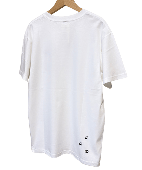 刺繍Tシャツ (フライングCAT・6oz/ブラック）