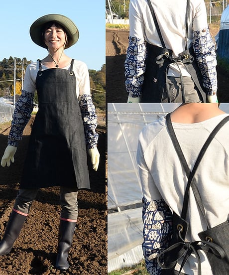 ハトメデニムエプロン