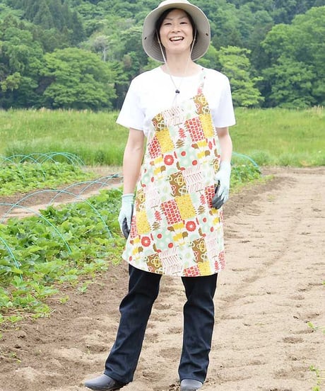綿麻キャンパス・ワンショルダーエプロン