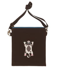 刺繍サコッシュ (CAT- No.2) ハチワレグレー