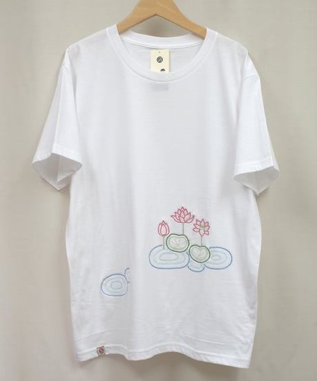 ロータス刺繍Tシャツ ( ロータス / 4.5oz ）