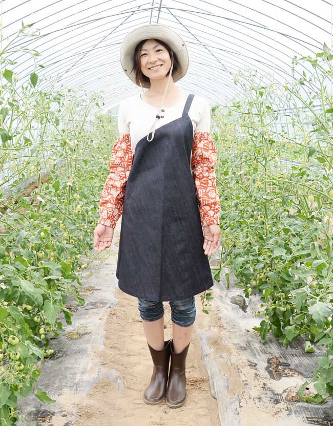 デニムワンショルダーエプロン | A-rue OnlineShop
