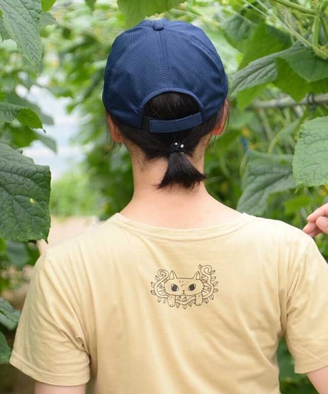 竹炭ファイバーの折りたたみキャップ（ネイビー）