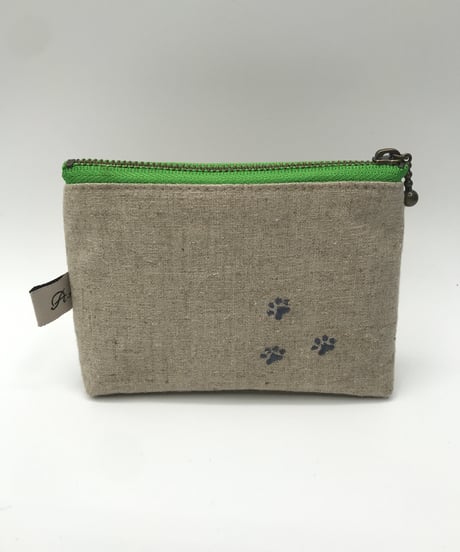 刺繍ポーチ（グレートラ猫）