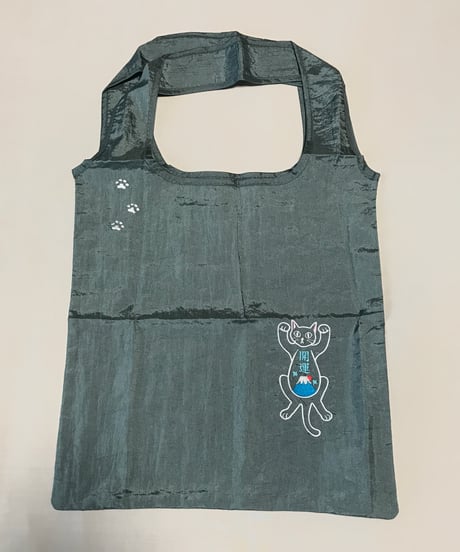 招き猫刺繍バッグ（富士山）