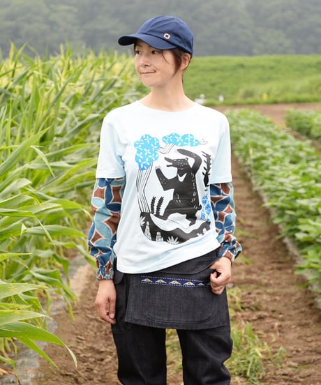ヒップエプロン（indigo)