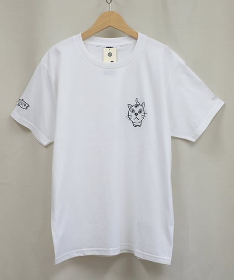 刺繍Tシャツ( おすわり猫ちゃん/6oz )