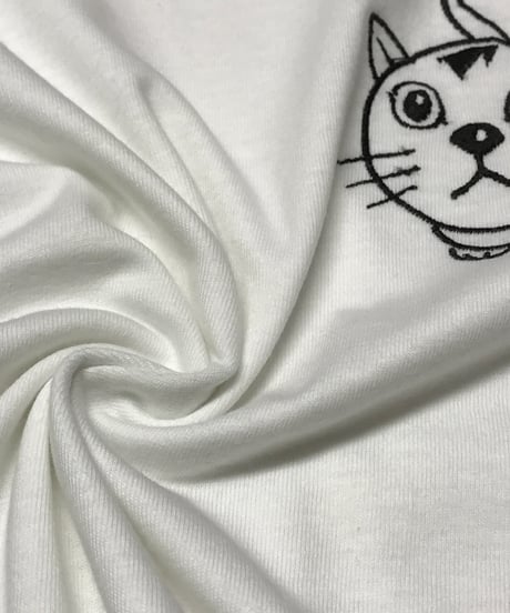 刺繍Tシャツ( おすわり猫ちゃん/6oz )