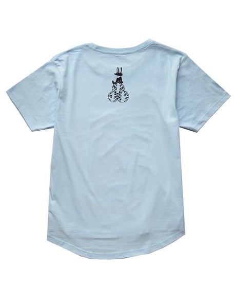 森のクマTシャツ（ライトブルー）
