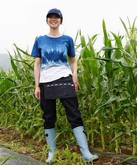 ヒップエプロン（indigo)