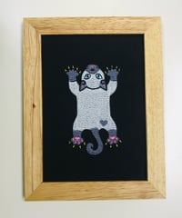 猫ちゃん刺繍画(2Lサイズ） No.10　(シャム３）