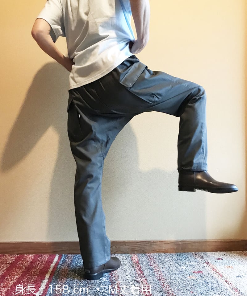 50s ワークパンツ グレー フェード オールコットン 雰囲気◎ オーガニックコットンワークパンツ (グレー) | A-rue OnlineShop