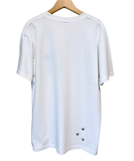 刺繍Tシャツ (フライングCAT・6oz/ブラック）
